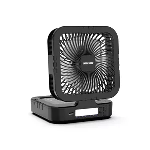 پنکه خورشیدی گرین لاین Solar Trio همراه با چراغ LED و پاوربانک 4000mAh