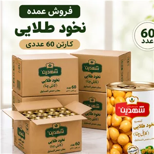 60 عدد - کنسرو نخود طلایی کابلی چنا شهدین - 370 گرمی
