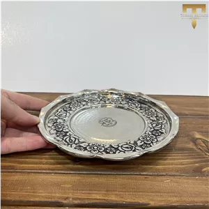 پیش دست مسی طرح گلبرگ کروم