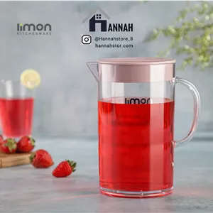 پارچ گرد بلند کریستالی لیمون
