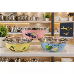 لگن طرح لعابی میوه ایی