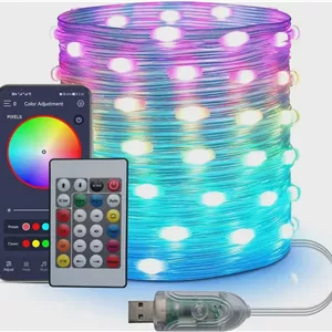 ریسه رنگی RGB برنامه پذیر USB حساس به صدا