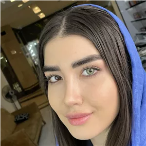 لنز مارلی شاینی گرین سبز رگه دار دور دار