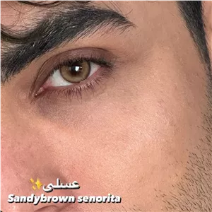 لنز سنیوریتا سندی براون عسلی دور دار