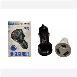  شارژر فندکی سه پورت مدل FAST CHARGER 55W