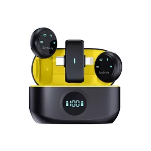 ست میکروفن بی سیم سی بای مدل Mic1 با درگاه اتصال Type-C و لایتنینگ