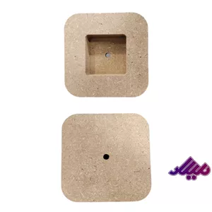 بیس MDF ساعت رومیزی مریع 12 سانت 3.2ضخامت 3.5