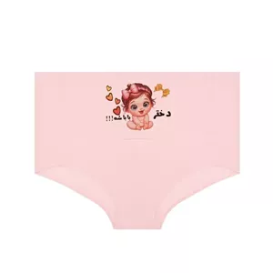 شورت بارداری زنانه اسلیپ نخی طرح بچه دختر باباشه فری سایز
