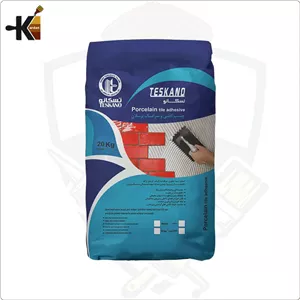 ‏چسب کاشی پودری پرسلان الیافدار cb17 تسکانو