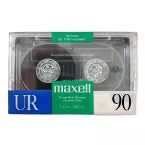 نوار کاست خام 90 دقیقه مکسل UR سبز سری اول اورجینال ژاپن ، پلمپ و آکبند 