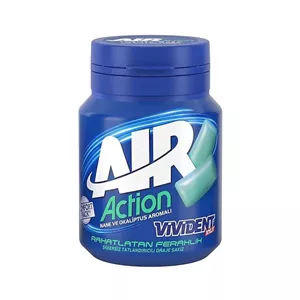 آدامس بشکه ای ویویدنت مدل air action نعنا و اوکالیپتوس _ 67 گرم