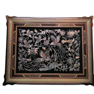 تابلو مس قلم زنی و خاتم اصفهان ابعاد 75 95 