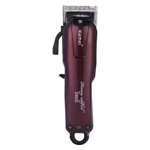 ماشین اصلاح موی صورت کیمی مدل KM-2600 با تیغه استیل ضد زنگ، برش مستقیم، قابلیت تنظیم سرعت، اندازه اصلاح 0.5 تا 2.5
