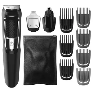 ماشین اصلاح موی صورت فیلیپس مدل MG3750.60 با تیغه استیل پیشرفته، تیغه خود تیزشونده، طراحی ارگونومیک، باتری قابل شارژ با