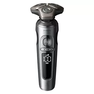 ماشین اصلاح موی صورت فیلیپس مدل SP9871 با 45 تیغه استیل، شارژ بیسیم Qi، قابلیت تنظیم سرعت در 3 حالت، سری چرخشی 360