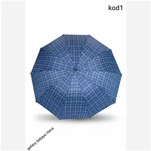 چتر باربری 10 فنره قواره دار دو نفره ضدباد بزرگسال