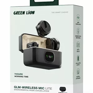 میکروفن تولید محتوا MIC-LITE Green Lion Glm-Wireless Mic Lite Environmental Noise Cancellation