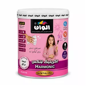 رنگ اکریلیک لاتکس نیمه براق-250گرم
