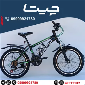 دوچرخه چیتا سایز 20 اورسایز ترمز ویبریک مشکی سبز با ترکبند bsa