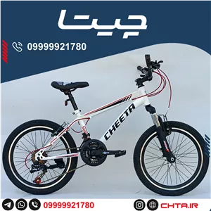 دوچرخه چیتا سایز 20 اورسایز ترمز ویبریک سفید قرمز bsa