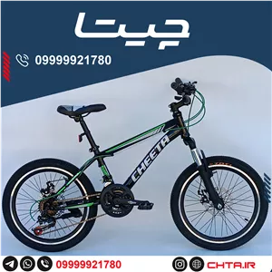 دوچرخه چیتا سایز 20 اورسایز ترمز دیسکی مشکی سبز bsa