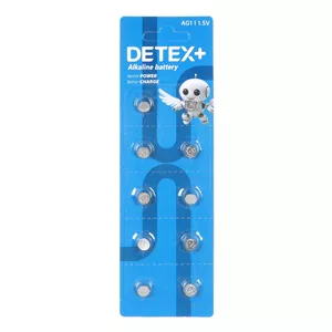 باتری ساعتی Detex+ Alkaline مدل AG1 (بسته 10 عددی)