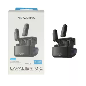میکروفون بی سیم VIPLATINA Type-C مدل VR12 - مشکی (گارانتی 18 ماه تعویض نیکان همراه)
