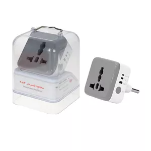 تبدیل برق 3 به 2 تایمردار AZR مدل M120 - سفید (گارانتی شش ماهه AZR)