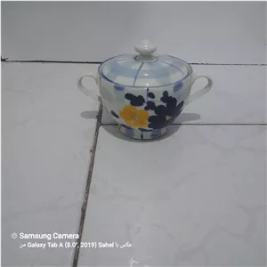 قندان خاص دسته دار طرح گل پنبه ای