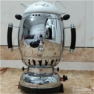 سماور افسون مدل پلوتون ترموکوبل دار با قوری سه کاره 6 لیتر