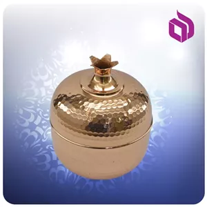 قندان انار مسی 11 سانت