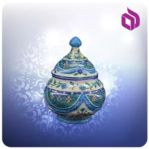 قندان نقلی مینا 10 سانت