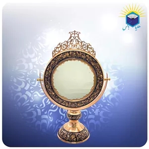 آینه گرد مس و الماس تراش 25 سانت