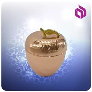 قندان سیبی مسی 11 سانت