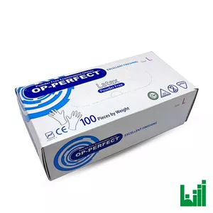 دستکش لاتکس اپی پرفکت بدون پودر (اکسلنت) 100 عددی