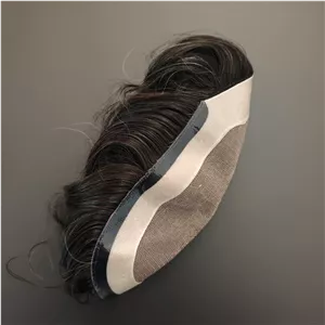 پروتز مو دورسیلیکون لس آنجلسی اورجینال 15x22 رنگ 5 درصد سفیدی