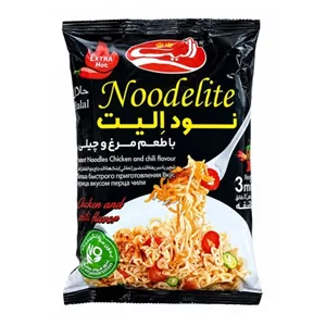 نودالیت با طعم مرغ و چیلی تند نودل مرغ و چیلی 