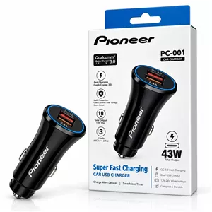شارژر فندکی 43 وات پایونیر Pioneer مدل PC-001