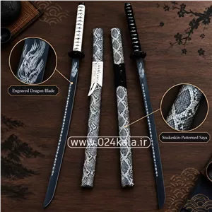 شمشیر تمرینی 100 سانتی مدل پوست ماری استاد عباسی