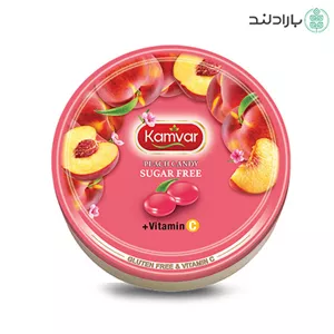 آبنبات رویال هلو بدون قند و رژیمی کامور