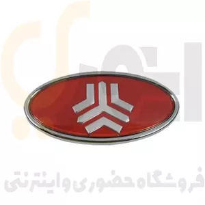 آرم قرمز جلو پنجره سایپا شرکت آرم سازی کیا