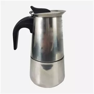 قهوه جوش موکاپات استیل 4 کاپ طرح ایتالیایی