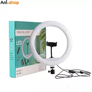 رینگ لایت بدون پایه ریموت دار 12 اینچ (پس کرایه)