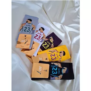 جوراب ساق داره طرح بسکتبالی (پسکرایه)