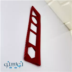 خط کش 15 سانت ژله ای - رنگ قرمز