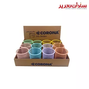 CORONA جاقلمی توری پاستلی استندی فلزی (بسته 12 عددی) (فروش عمده) 