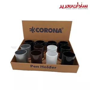 CORONA جاقلمی پایه چوبی استندی فلزی (بسته 12 عددی) (فروش عمده) 