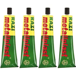 چسب آهن رازی مدل Metallplast حجم 100 میلی لیتر بسته 4 عددی