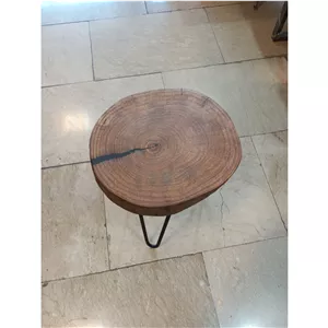 میز عسلی رستیک چوبی صفحه کاج