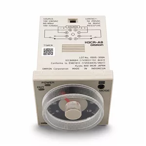 تایمر آنالوگ مولتی رنج SSR امرون OMRON H3CR-A88 پایه گرد220 ولت AC DC5 آمپر